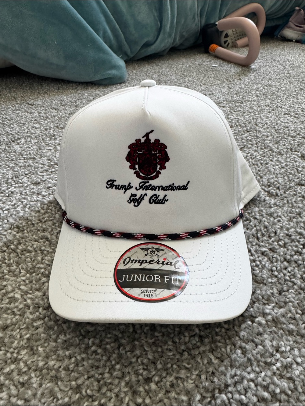 White Trump International Golf Club Embroidered Cap